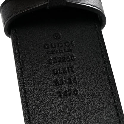 Gucci Moon Calfskin Pearl Double G 40mm Belt 85 34 Black Cream 5 of 7