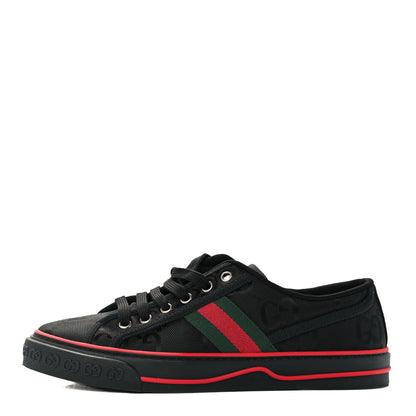 Gucci Econyl Nylon Web Monogram Off The Grid Womens 1977 Tennis Sneakers 39.5 Black 1 of 10