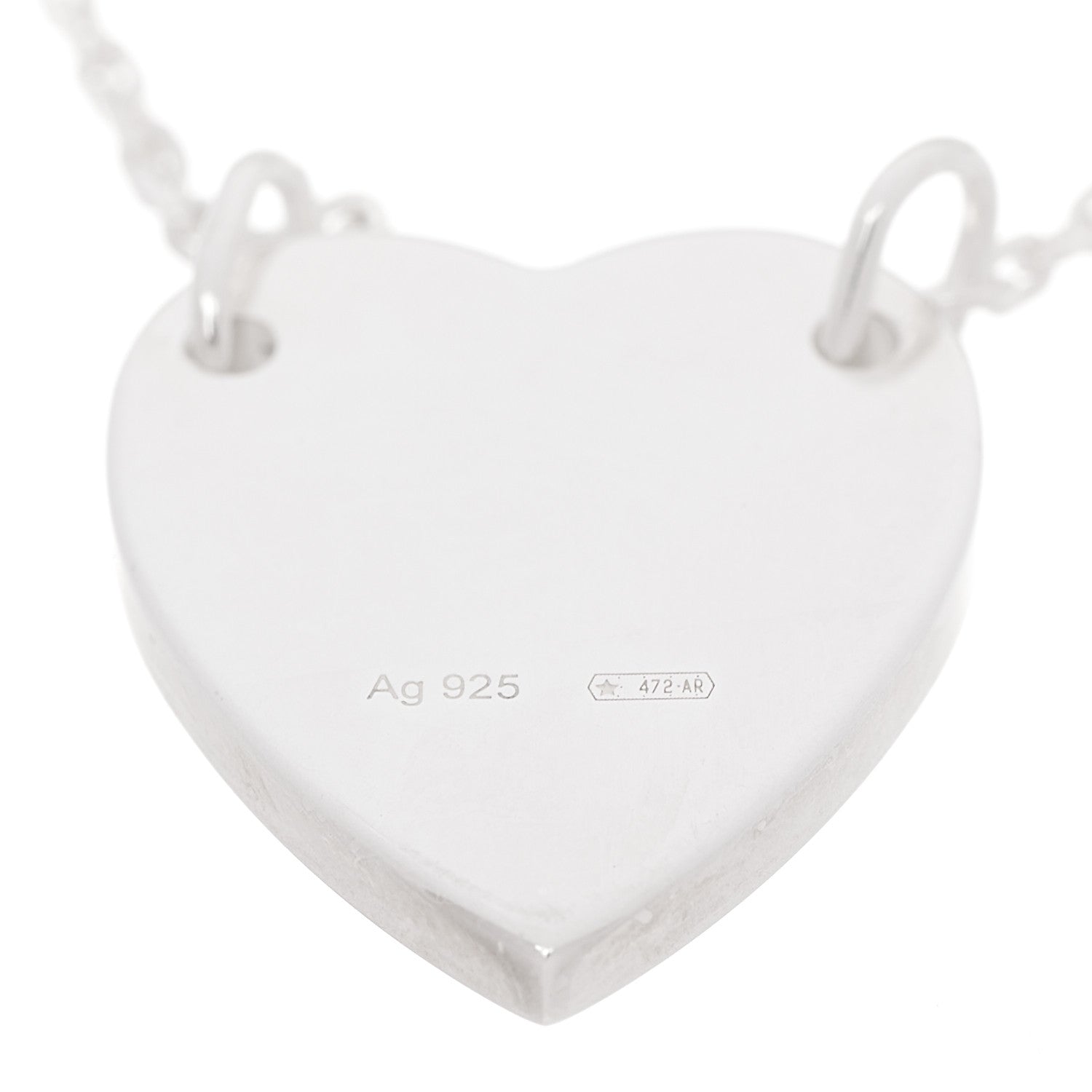 Gucci Sterling Silver Trademark Heart Bracelet 5 of 5