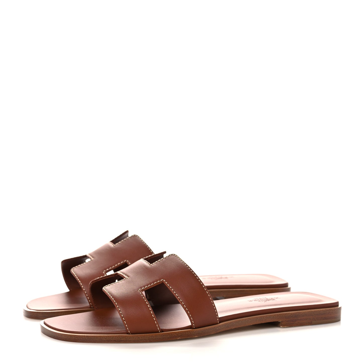 Box Calfskin Oran Sandals 37 Gold