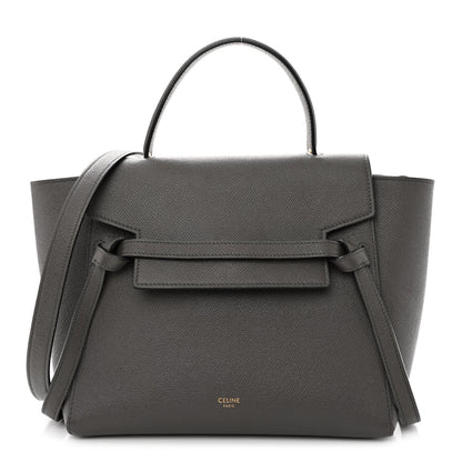 Celine Grained Calfskin Nano Belt Bag Grey 1 of 12
