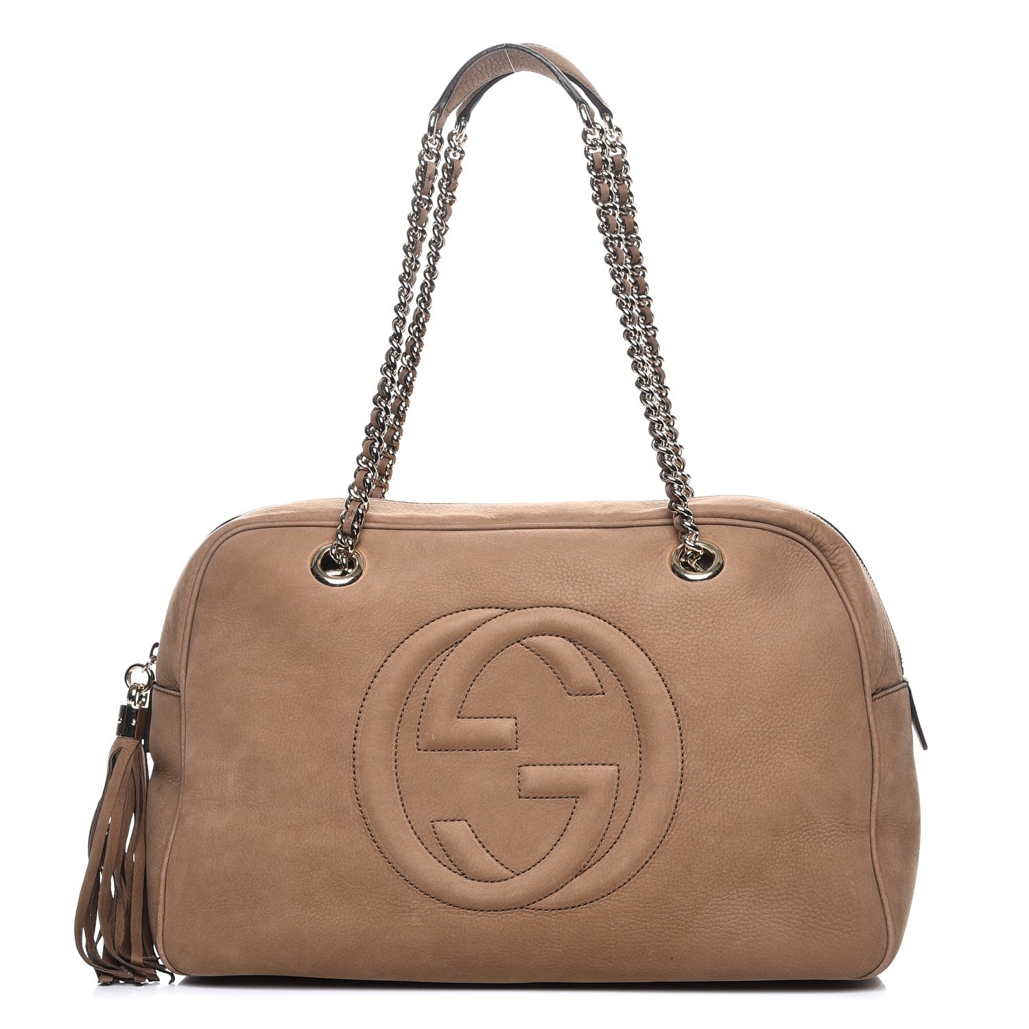 Gucci Vitello Range Medium Soho Bowler New Fango 1 of 14