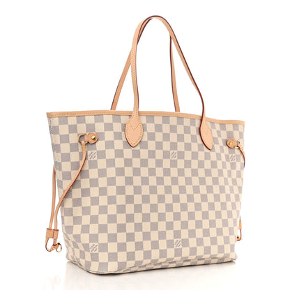 Louis Vuitton Damier Azur Neo Neverfull MM Rose Ballerine 4 of 12