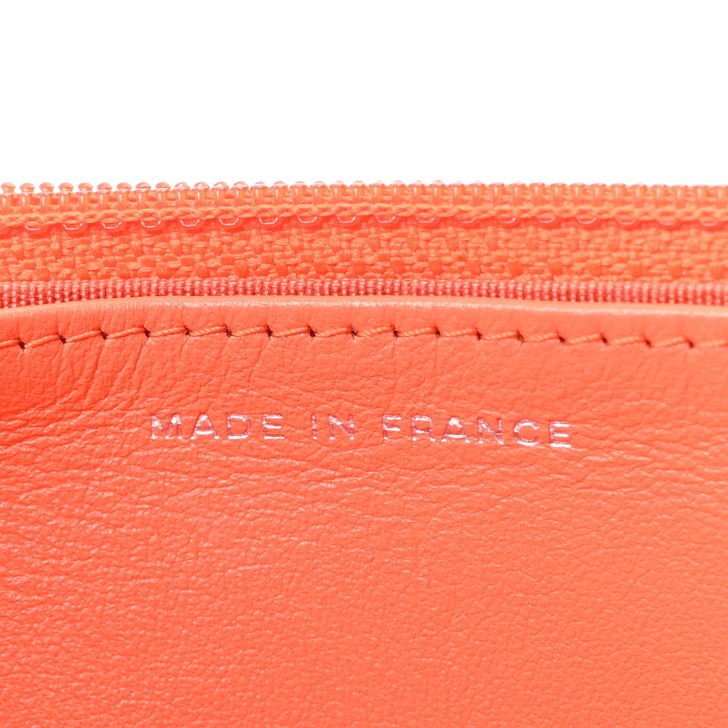 Chanel Caviar Quilted Boy Wallet On Chain WOC Orange 7 of 10