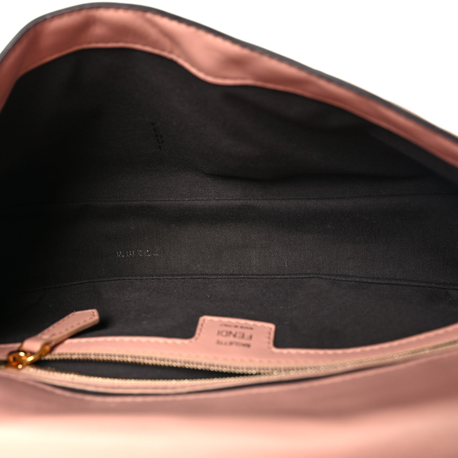 Fendi Nappa FF 1974 Embossed Baguette Rosa Bourbon 5 of 11