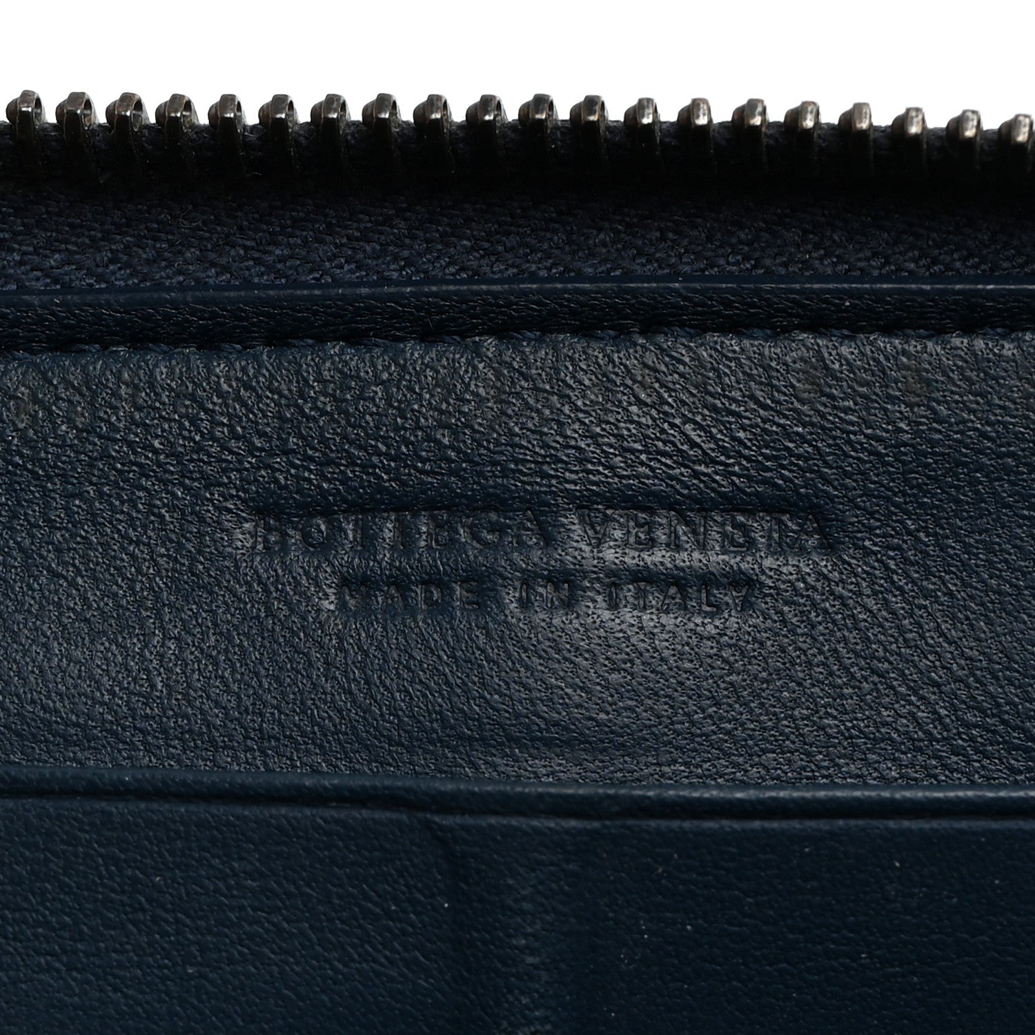 Bottega Veneta Nappa Intrecciato Zip Around Wallet Blue 6 of 8