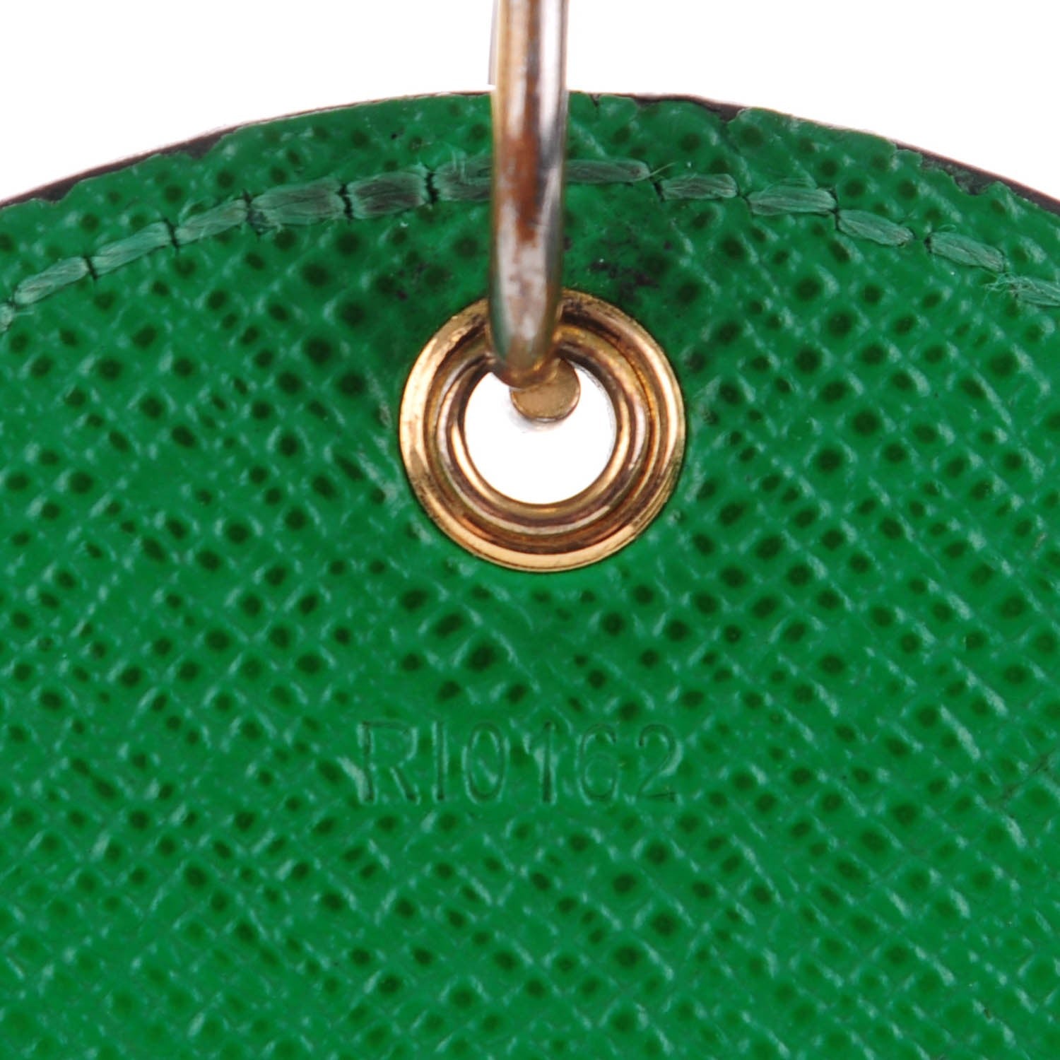 Louis Vuitton Monogram Kusama Pumpkin Dots Key Ring Green 5 of 6