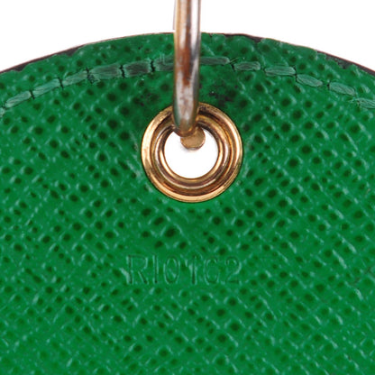 Louis Vuitton Monogram Kusama Pumpkin Dots Key Ring Green 5 of 6