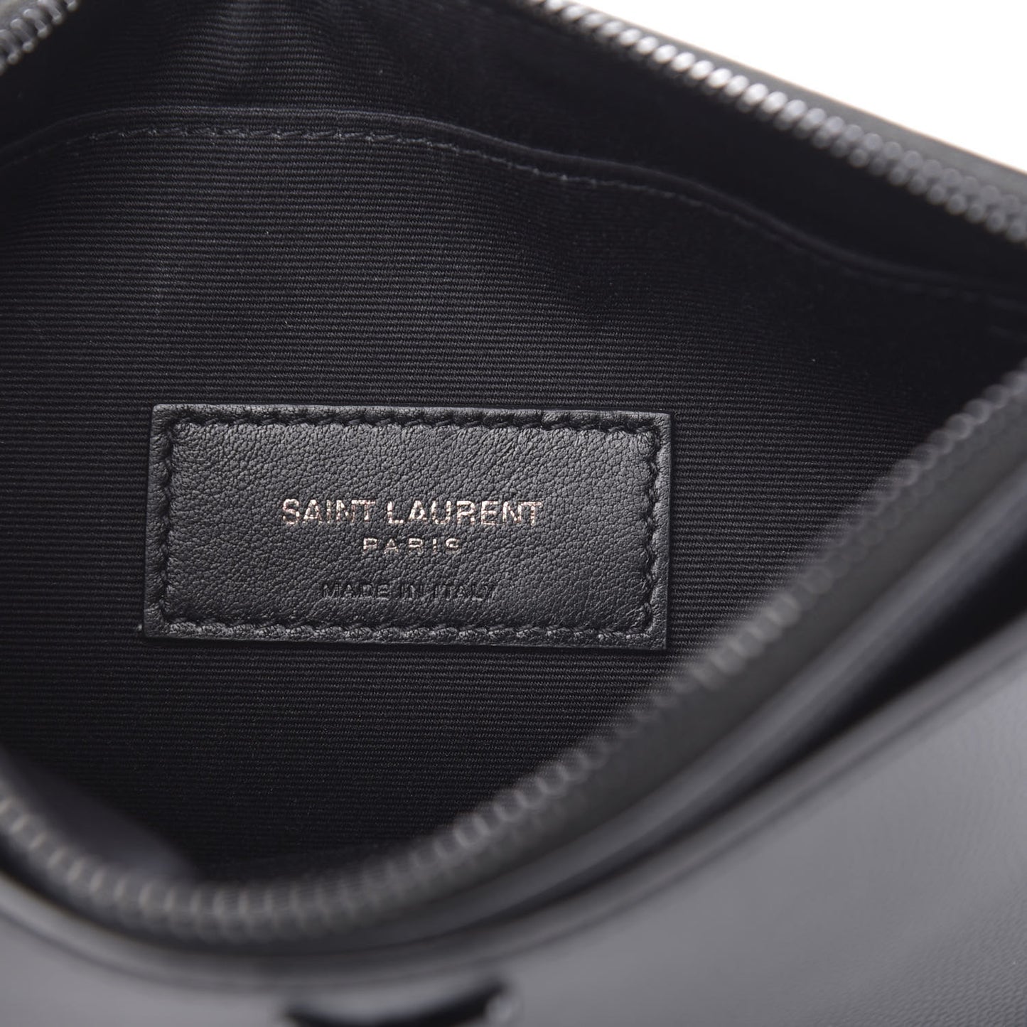 Grain De Poudre Monogram Bill Pouch Black
