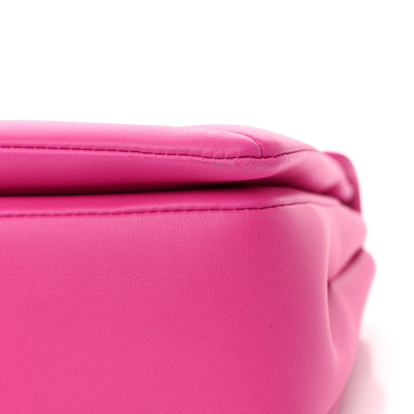 Nappa One Stud Chain Clutch Pink PP