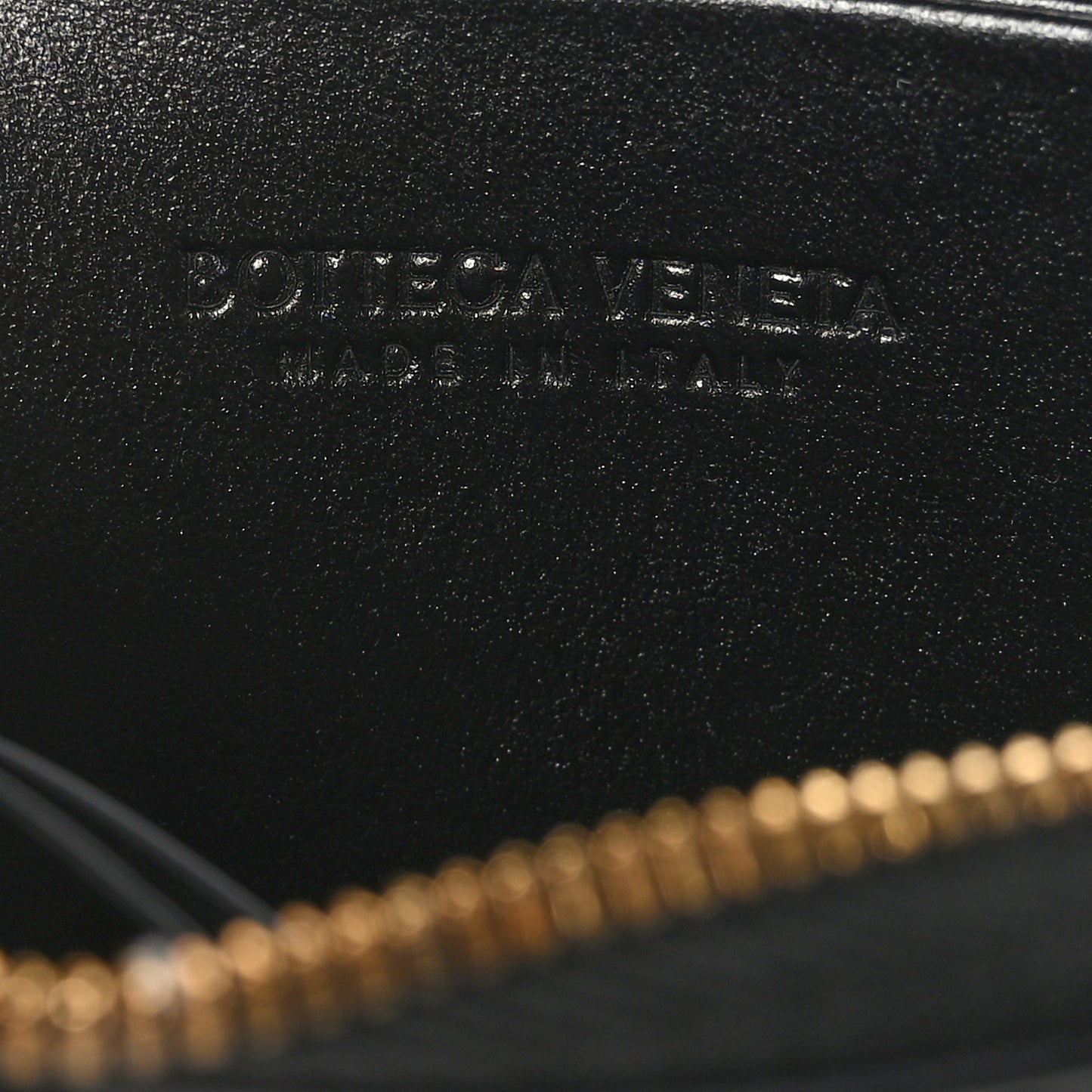 Nappa Intrecciato Zip Around Coin Purse Black