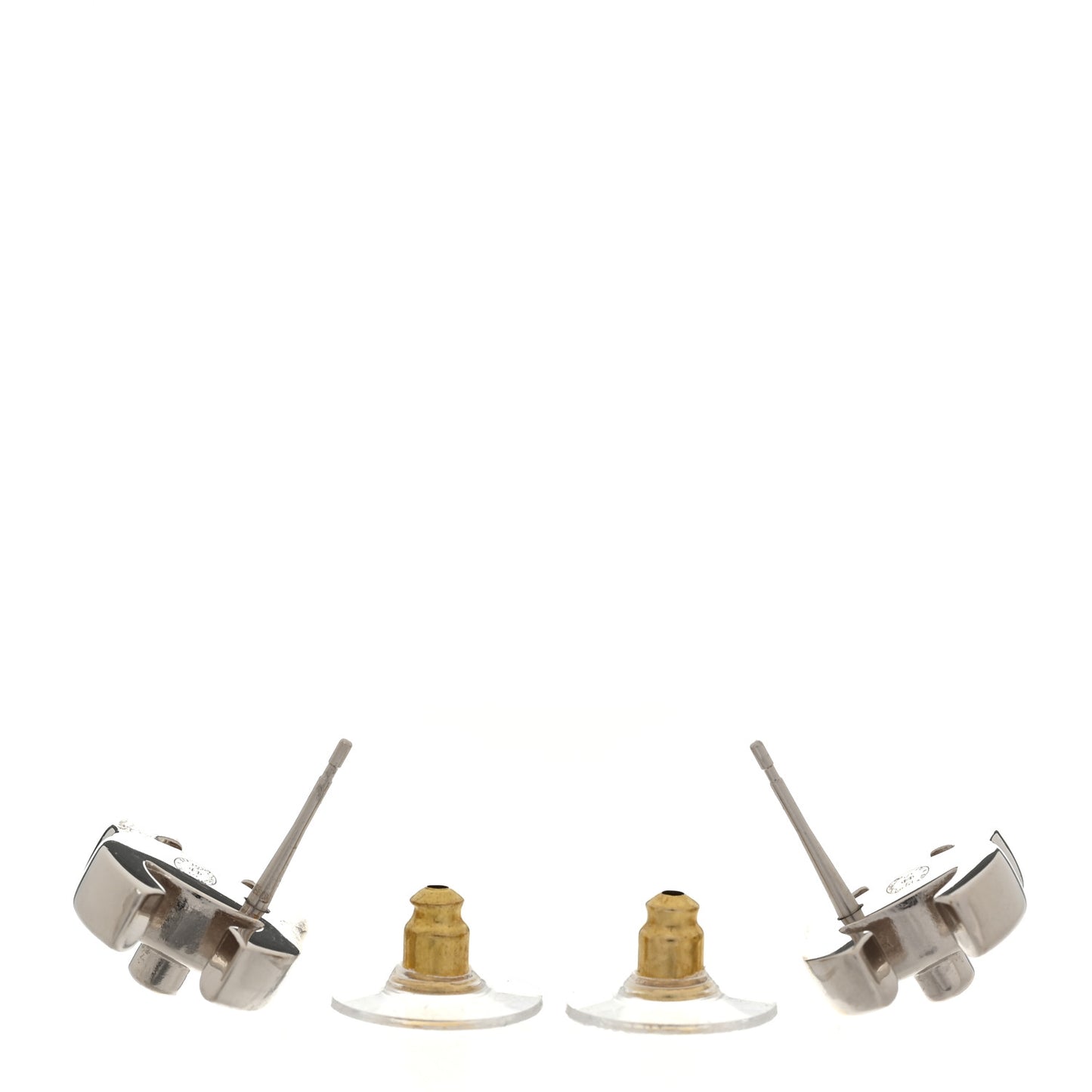 Metal CC Turnlock Earrings Gold