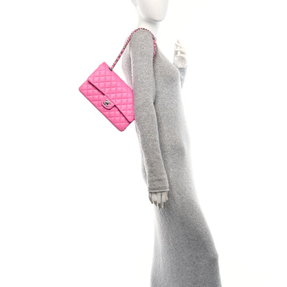 Chanel Lambskin Quilted Medium Double Flap Pink 2 of 11
