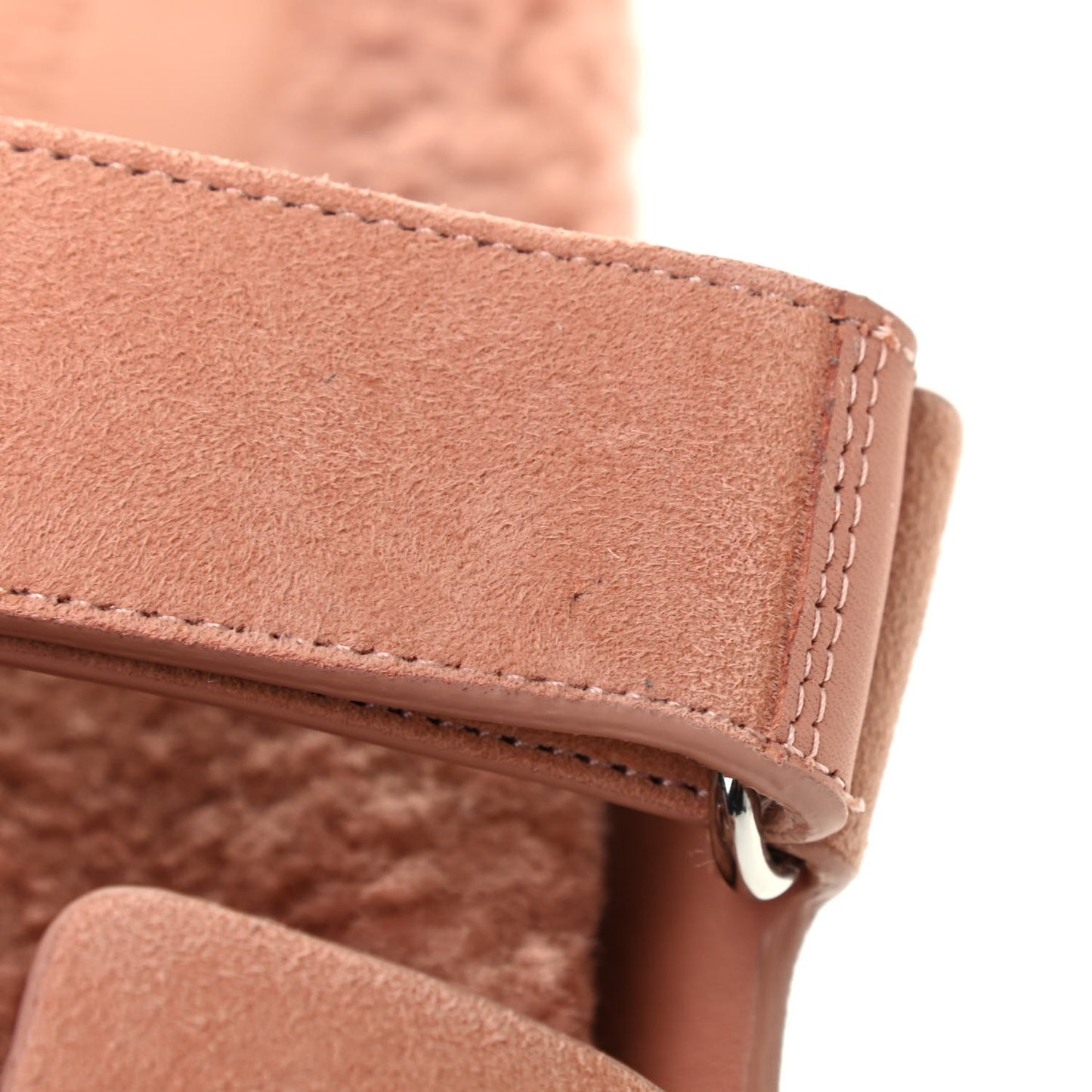 Suede Goatskin Woolskin Womens Chypre Sandals 41 Rose Aube