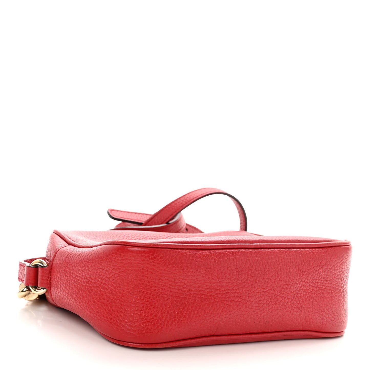 Pebbled Calfskin Small Soho Disco Bag Tabasco Red