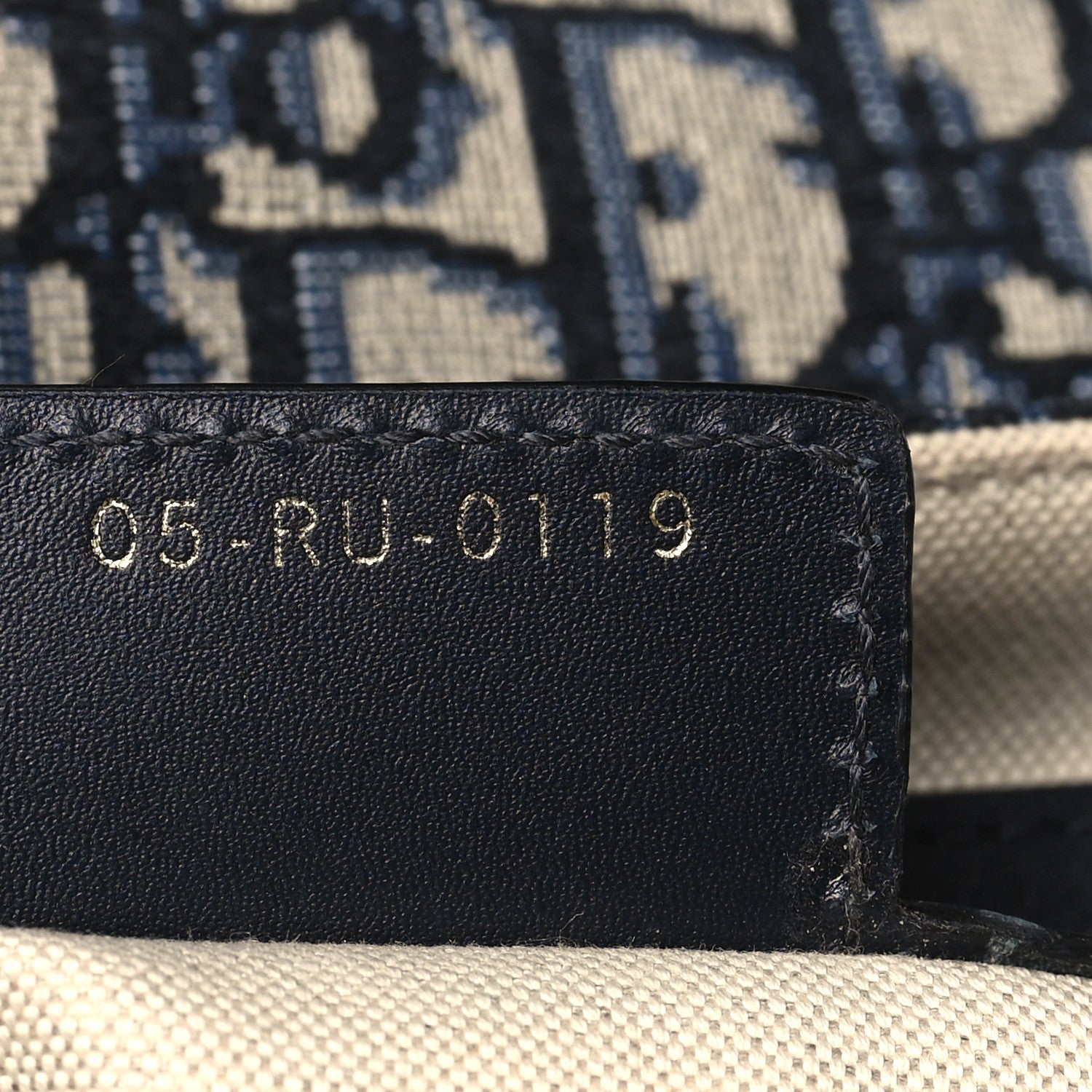 Christian Dior Oblique Saddle Bag Blue 7 of 12