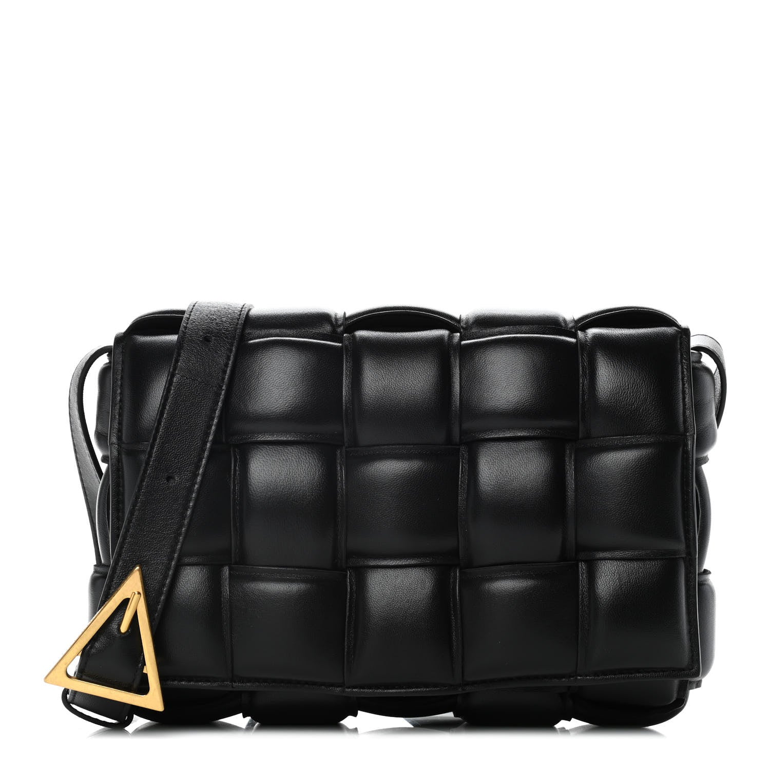 Bottega Veneta Nappa Maxi Intreccio Padded Cassette Crossbody Bag Black 1 of 10