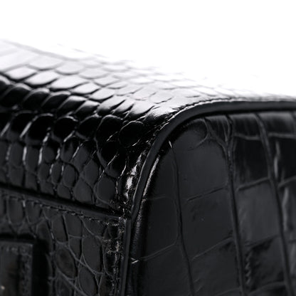 Givenchy Calfskin Crocodile Embossed Small Antigona Black 9 of 15