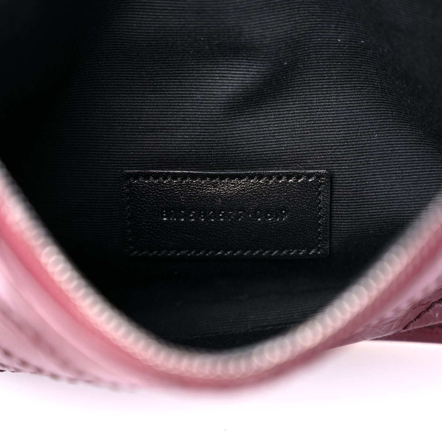 Crinkled Calfskin Matelasse Niki Bill Pouch Rouge Legion