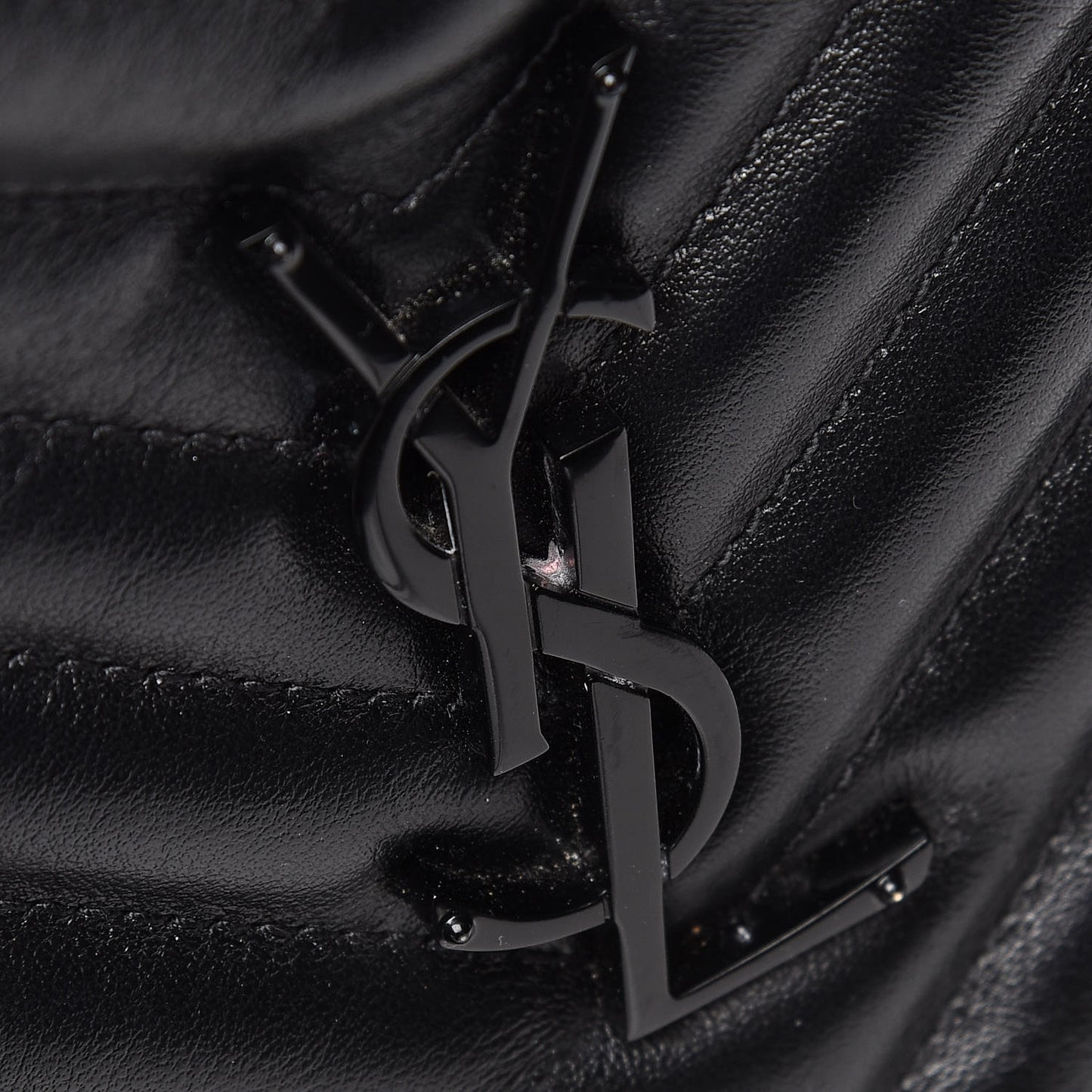 Calfskin Matelasse Monogram Lou Camera Bag Black