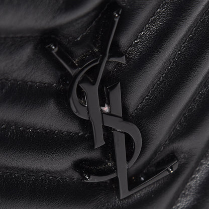 Saint Laurent Calfskin Matelasse Monogram Lou Camera Bag Black 10 of 10