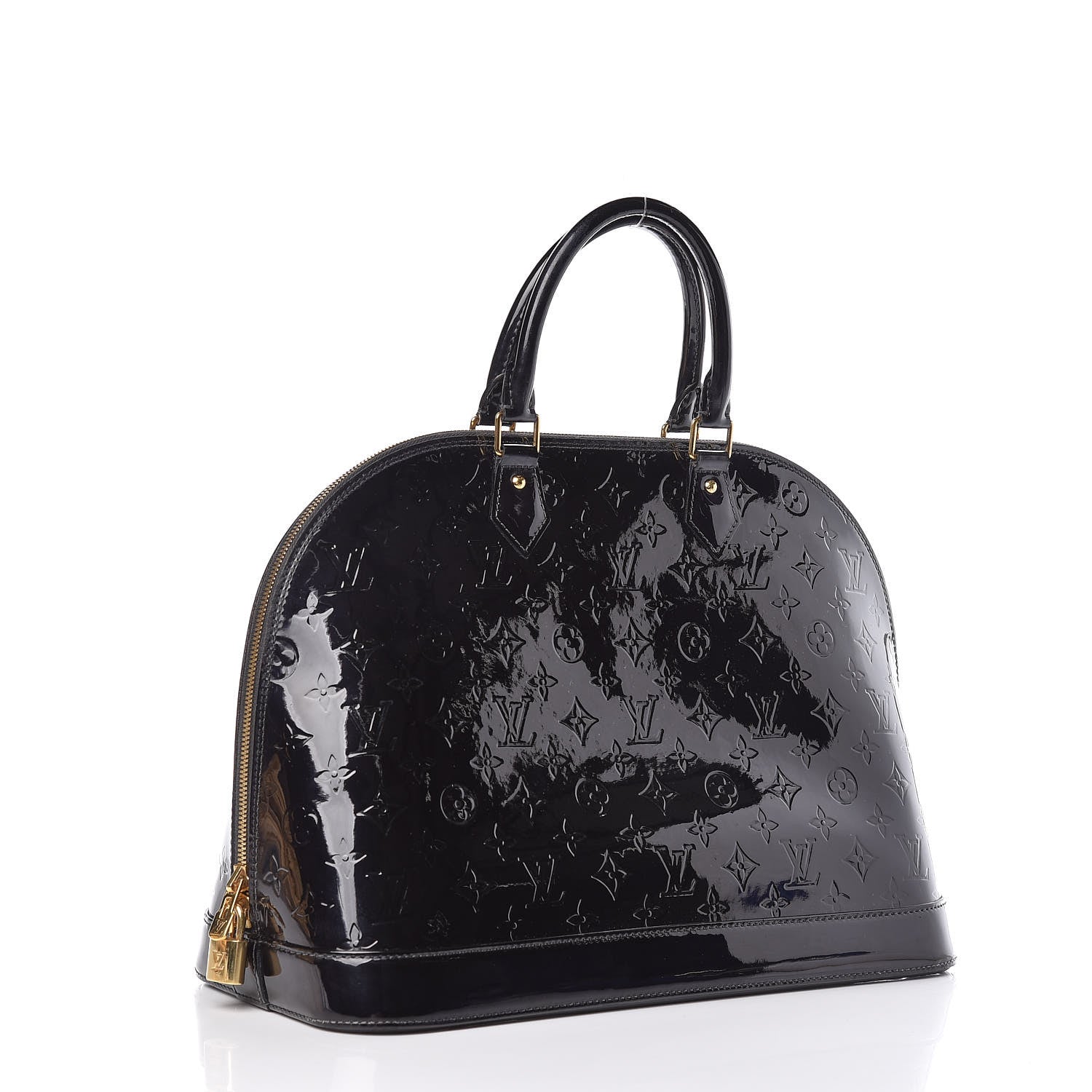 Louis Vuitton Vernis Alma GM Noir Magnetique 3 of 13