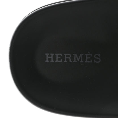 Hermes Suede Goatskin Womens Chypre Sandals 37 Bleu Cameo Vert 7 of 11