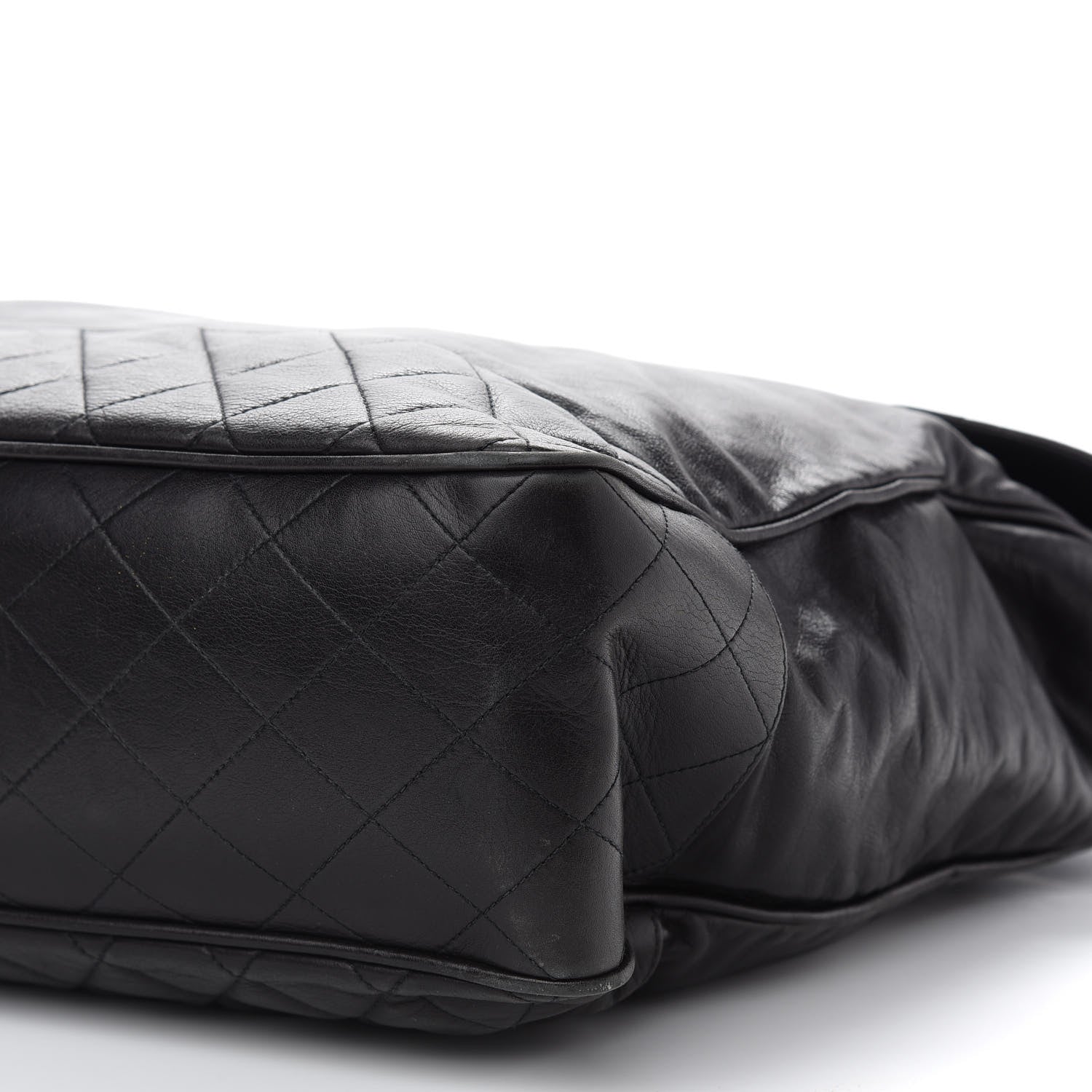 Chanel Lambskin Quilted Satchel Black 9 of 11