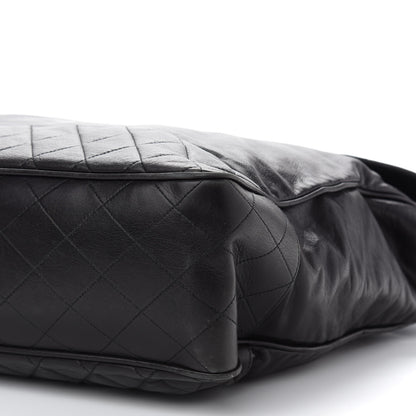 Chanel Lambskin Quilted Satchel Black 9 of 11