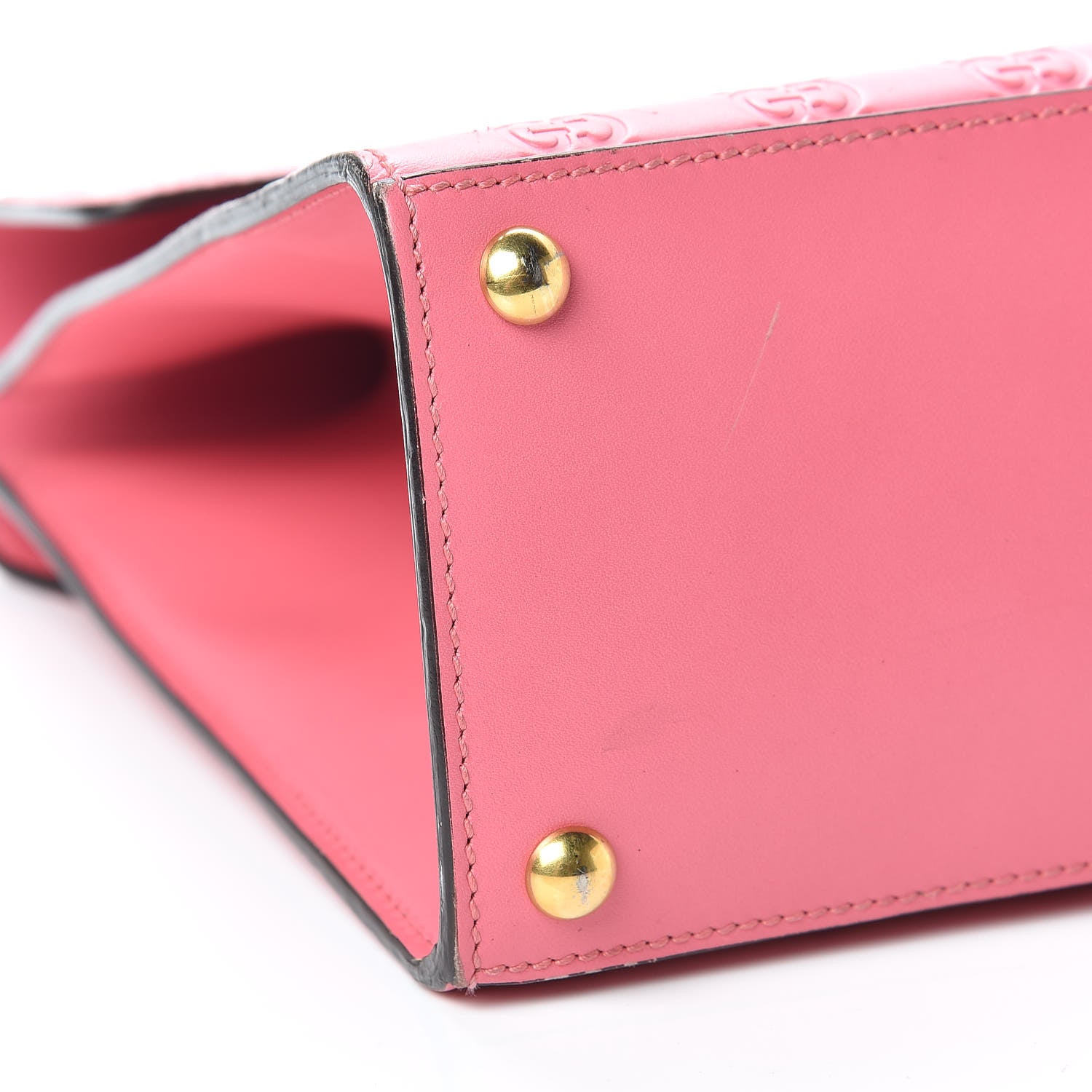 Gucci Guccissima Signature Medium Padlock Top Handle Bag Flush 6 of 16
