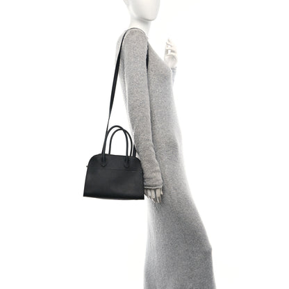 The Row Grained Calfskin Soft Margaux 10 Bag Black 2 of 9