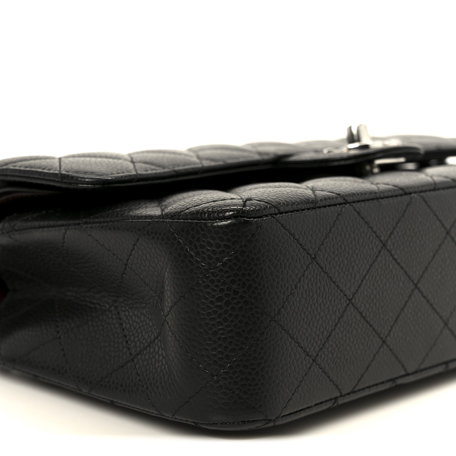Chanel Caviar Quilted Medium Double Flap Black 10 of 13
