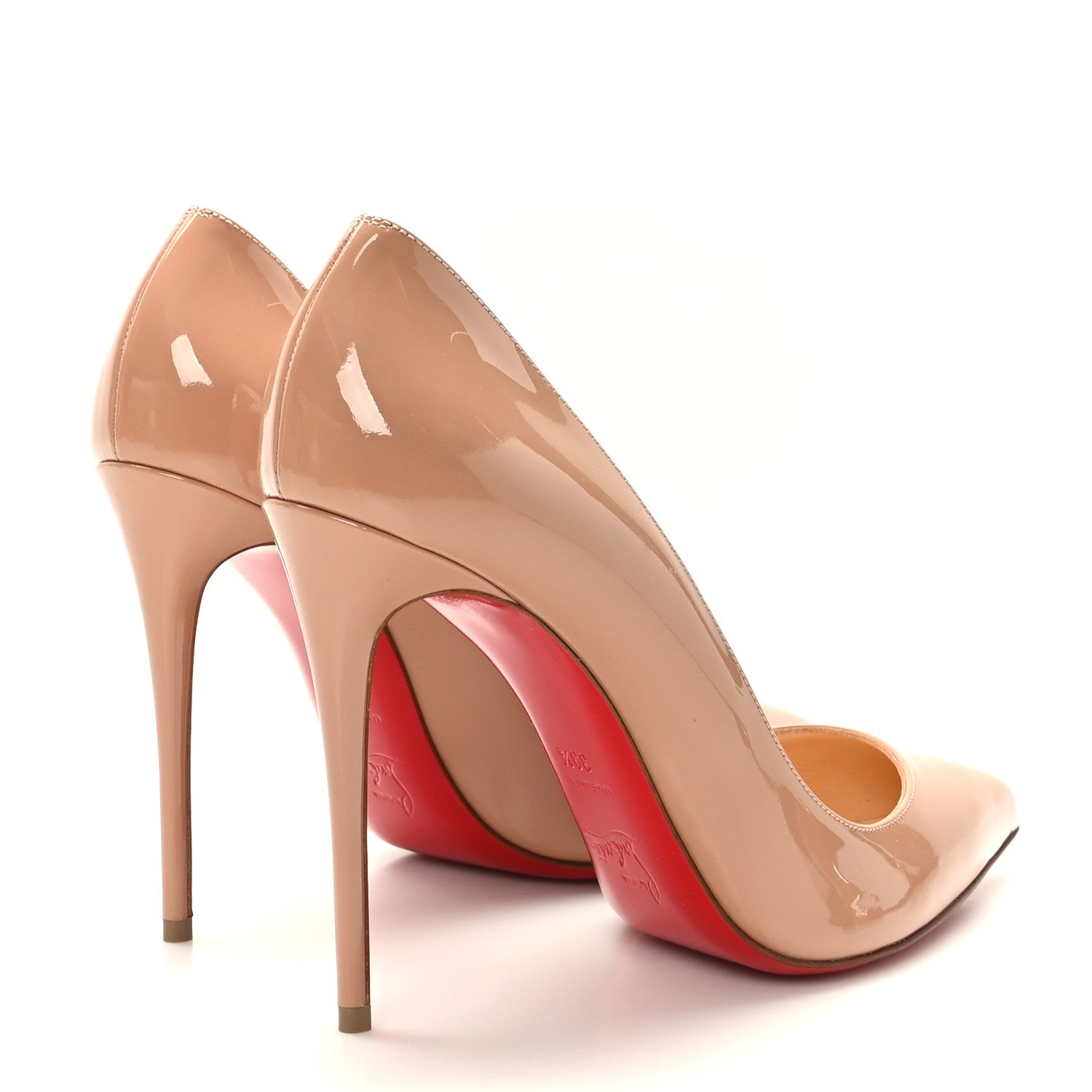 Christian Louboutin Patent Pigalle Follies 100 Pumps 39.5 Nude 4 of 8