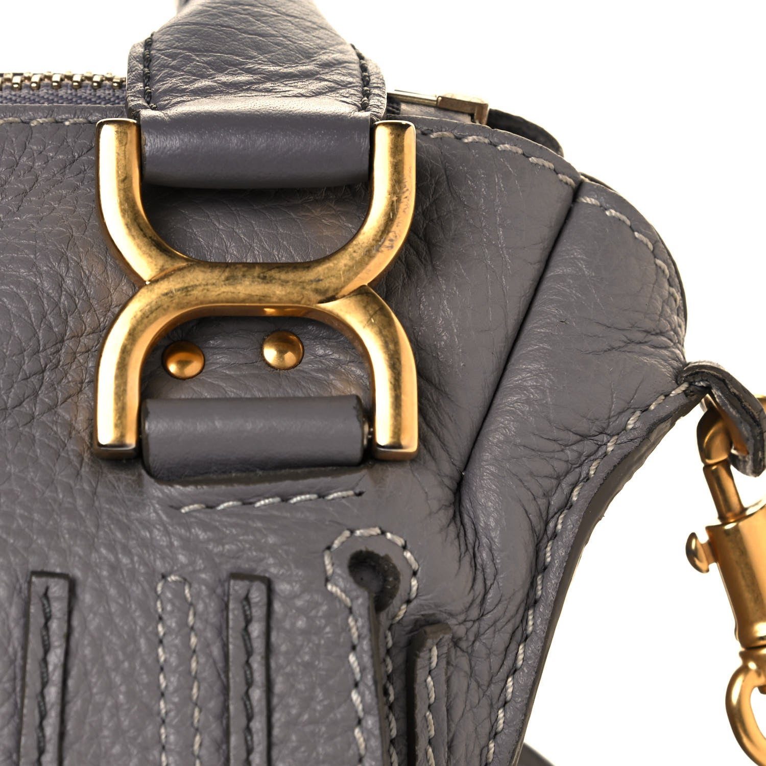 Chloe Calfskin Medium Marcie Satchel Cashmere Grey 14 of 14