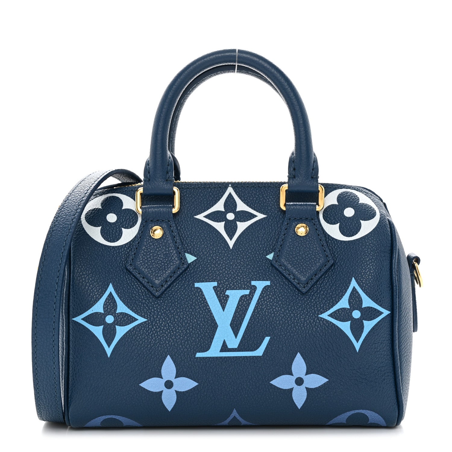 Louis Vuitton Empreinte Monogram Giant Speedy Bandouliere 20 Degrade Blue 1 of 10