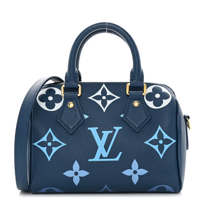Louis Vuitton Empreinte Monogram Giant Speedy Bandouliere 20 Degrade Blue 1 of 10