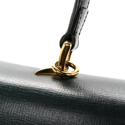 Gucci Azalea Calfskin Small Sylvie 1969 Top Handle Bag Green 11 of 16