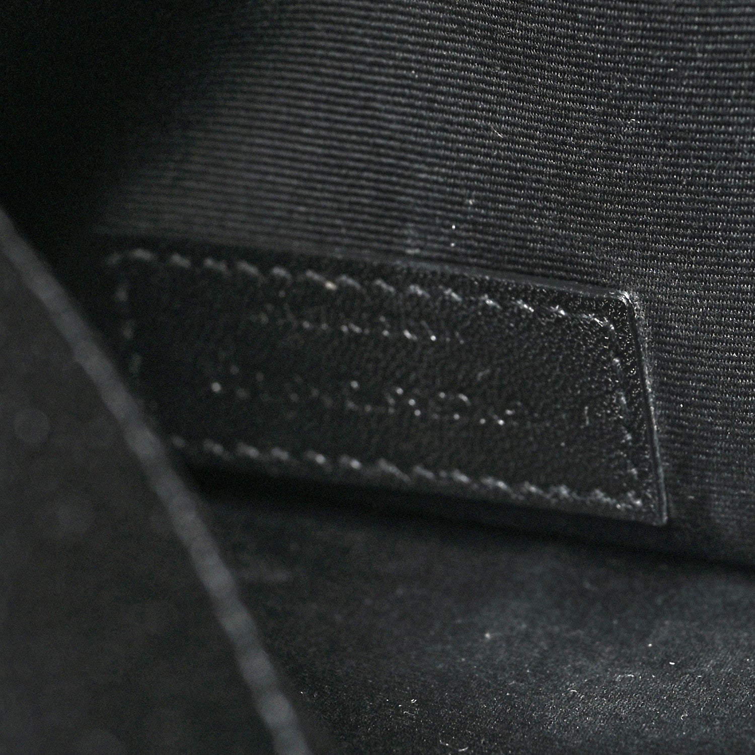 Saint Laurent Grain De Poudre Uptown Pouch Black 7 of 10