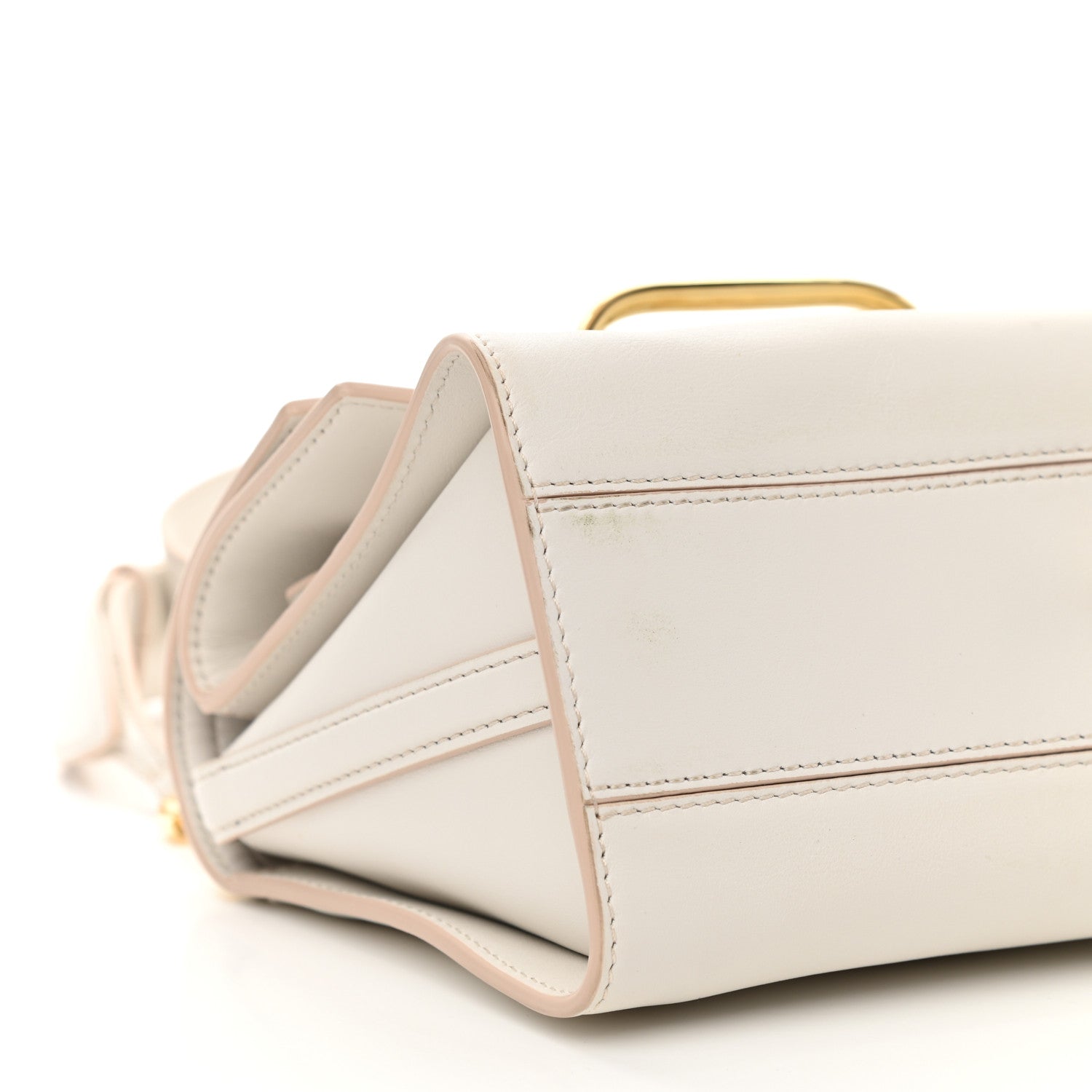 Alexander McQueen Calfskin The Small Story Bag Deep Ivory 10 of 11