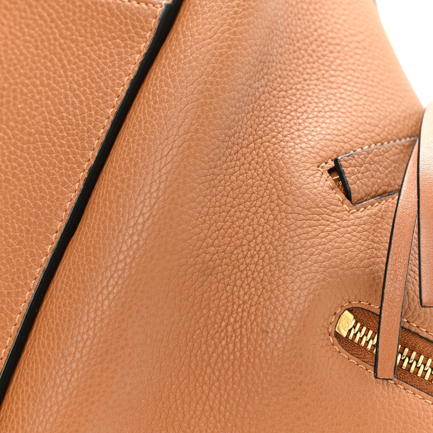 Calfskin Small Hammock Shoulder Bag Tan