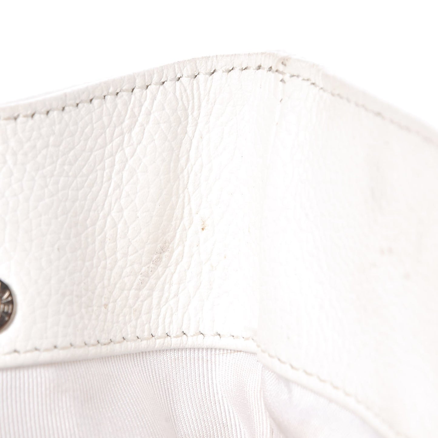 Calfskin Cerf Executive Shopper Tote White
