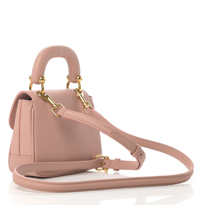 Burberry Trench Calfskin Mini DK88 Top Handle Bag Ash Rose 3 of 15