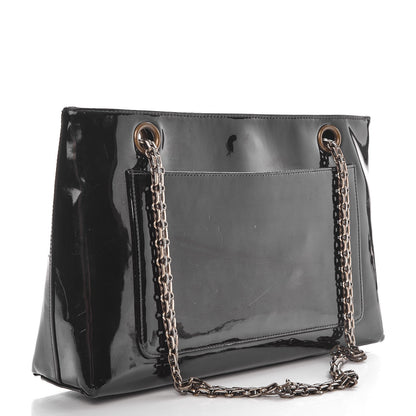 Chanel Patent Mademoiselle Tote Black 3 of 10