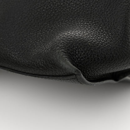 Gucci Cellarius Calfskin Large Bamboo Daily Top Handle Bag Black 10 of 15