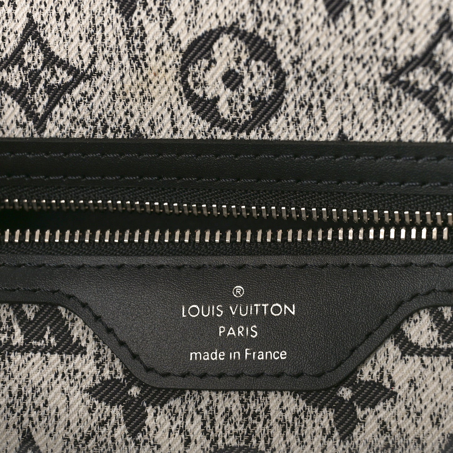 LOUIS VUITTON Denim Monogram Jacquard Neverfull MM Grey