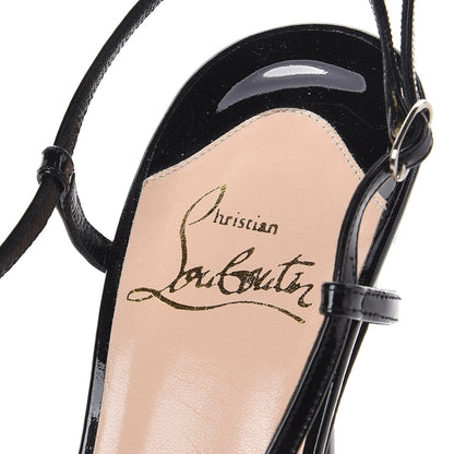 Christian Louboutin Patent Mimini 85 Sandals 38 Black 7 of 10