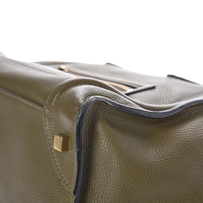 Celine Drummed Calfskin Mini Luggage Jungle 12 of 14