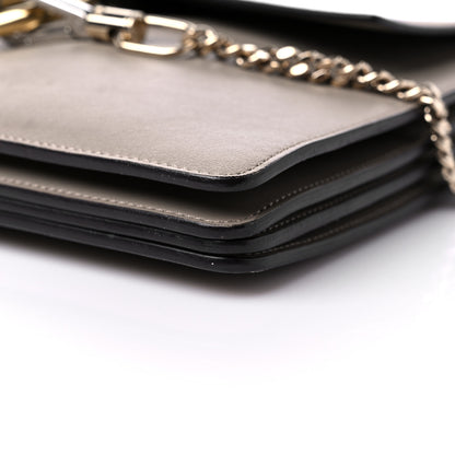 Chloe Calfskin Suede Medium Faye Shoulder Bag Motty Grey 8 of 13