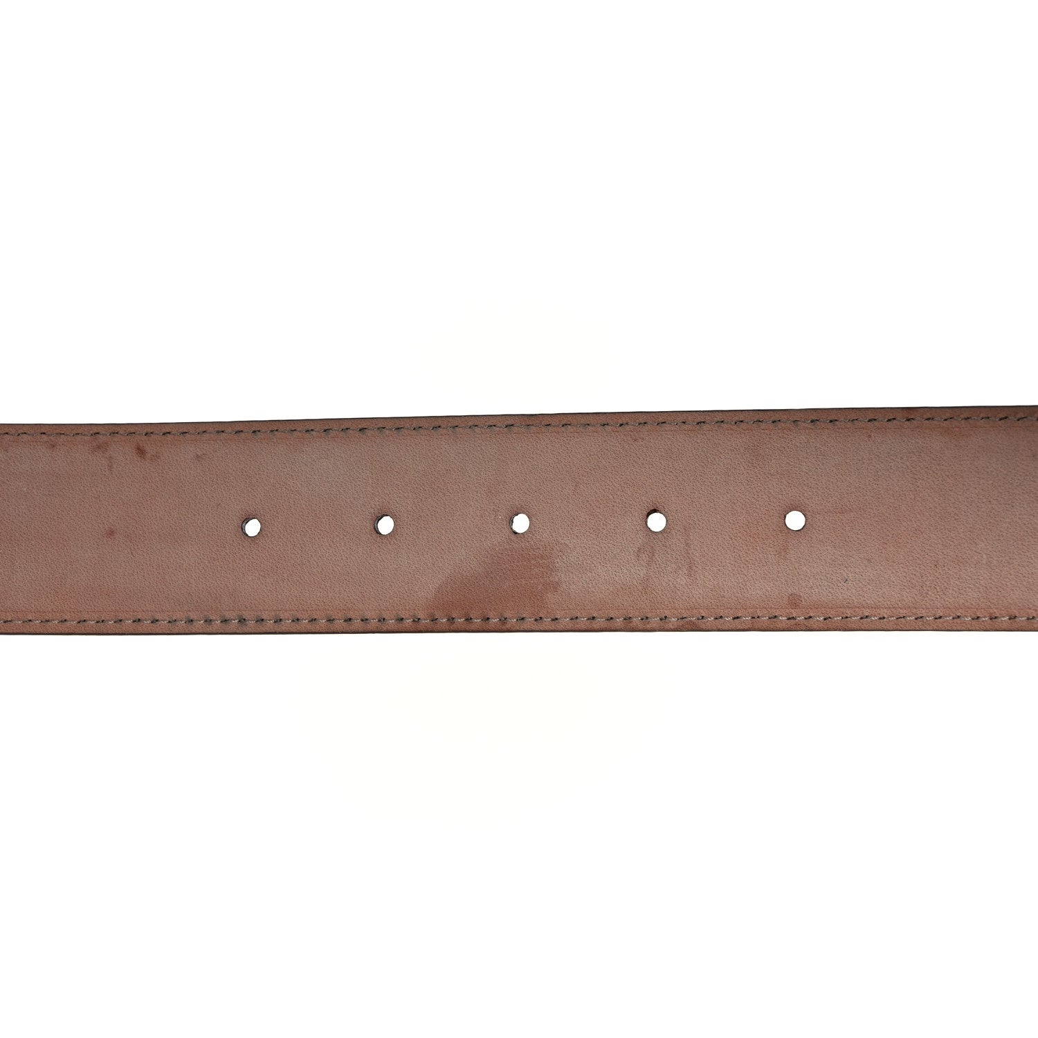 Gucci Metallic Guccissima Signature Interlocking G 40mm Belt 90 36 Cognac Brown 4 of 8