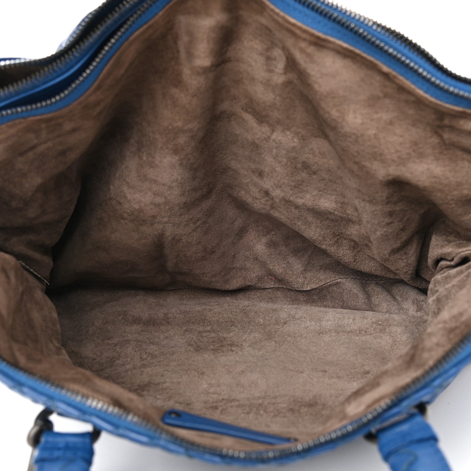 Bottega Veneta Calfskin Intrecciato Large Leggero Tote Blue 7 of 11